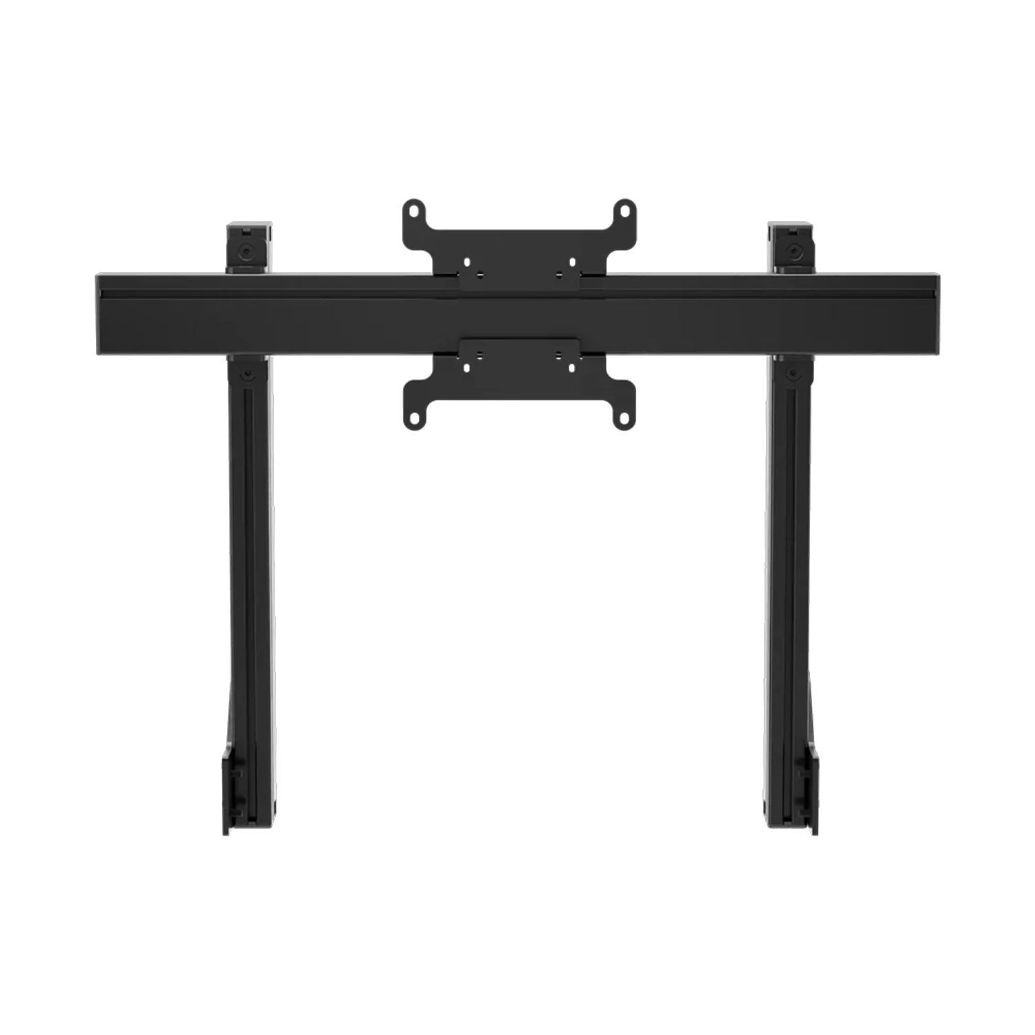 Simgasm Apex Integrated Monitor Stand: black variant front view